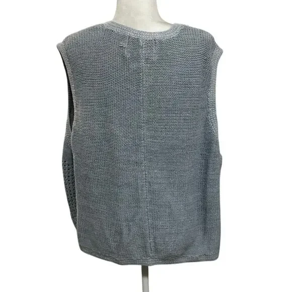 Vintage JK Alpine Collection Sunflower Sweater Vest Van Gogh Inspired Size 26/28 - Picture 4 of 5